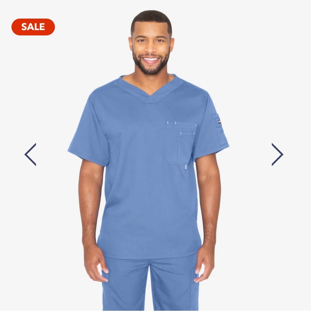 BARCO PRESTON SCRUB SET TOP AND BOTTOM GREY'S ANATOMY CLASSIC CIEL BLUE